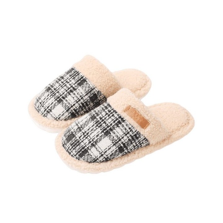 YRIIOMO Warme und bequeme Hausschuhe mit weichem Kunstfell und rutschfester Plüsch Hausschuhe (EVA Sohle – Perfekt für kalte