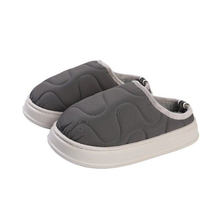 YRIIOMO Bequeme und warme Hausschuhe mit dickem Boden und weichem Innenfutter Plüsch Hausschuhe – ideal für gemütliche Stunde