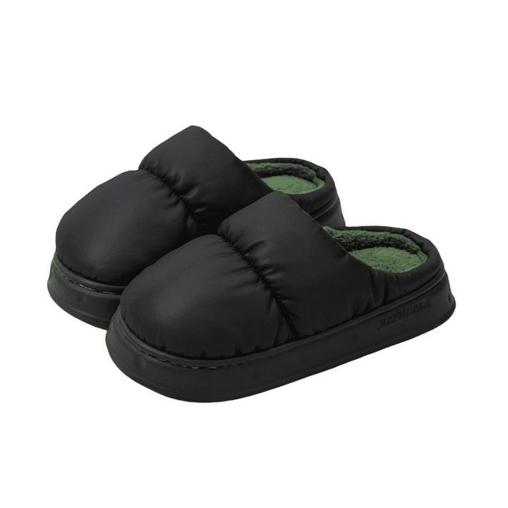 YRIIOMO Bequeme und funktionale Hausschuhe mit weichem Kunstfell, Plüsch Hausschuhe (ergonomischem Design und rutschfester EV