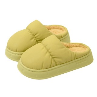 YRIIOMO Bequeme und funktionale Hausschuhe mit weichem Kunstfell, Plüsch Hausschuhe (ergonomischem Design und rutschfester EV