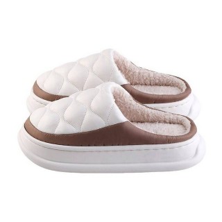 YRIIOMO Bequeme Hausschuhe mit 4 cm dicker EVA Sohle und weichem Kunstfell Plüsch Hausschuhe (Innenfutter für optimalen Komfo