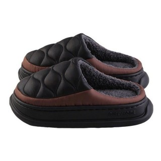 YRIIOMO Bequeme Hausschuhe mit 4 cm dicker EVA Sohle und weichem Kunstfell Plüsch Hausschuhe (Innenfutter für optimalen Komfo