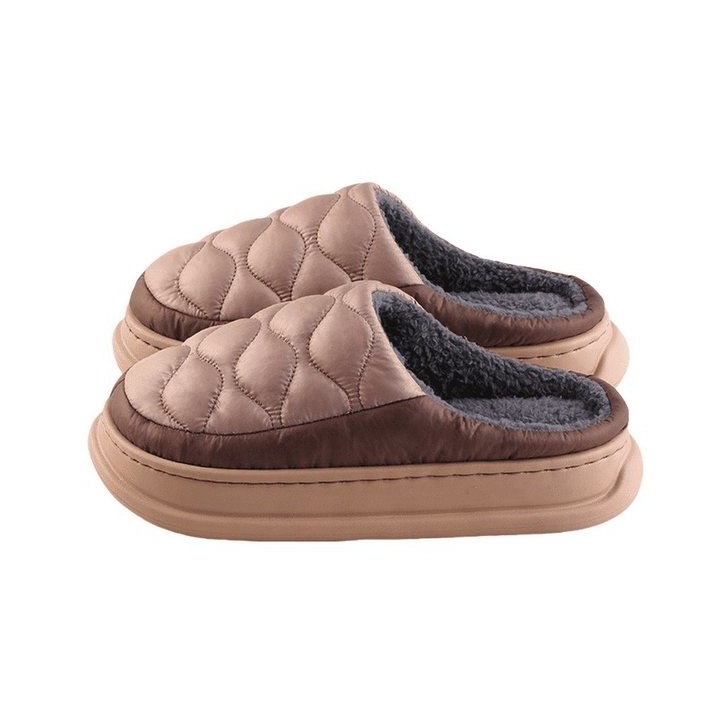 YRIIOMO Bequeme Hausschuhe mit 4 cm dicker EVA Sohle und weichem Kunstfell Plüsch Hausschuhe (Innenfutter für optimalen Komfo