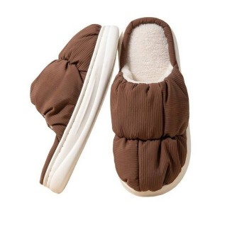 YRIIOMO Bequeme und warme Hausschuhe mit weicher Sohle, aus recyceltem Plüsch Hausschuhe (Polyester gefertigt, ideal für den