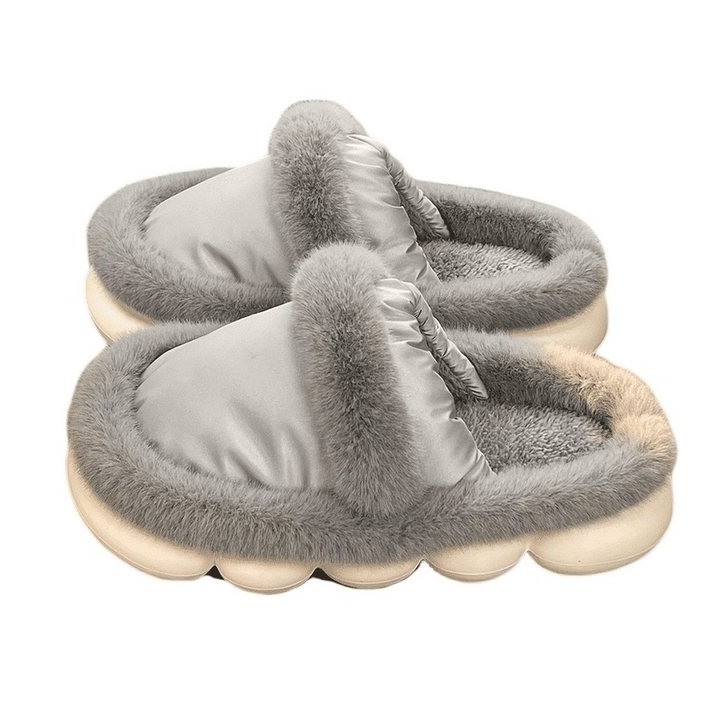 YRIIOMO Bequeme und warme Hausschuhe mit hochwertigem Kunstfell und Plüsch Hausschuhe rutschfester EVA Sohle – ideal für gemü