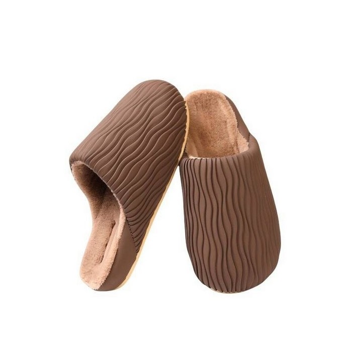 YRIIOMO Warme und bequeme Hausschuhe mit weichem Plüsch Obermaterial und Plüsch Hausschuhe (rutschfester TPR Sohle, ideal für