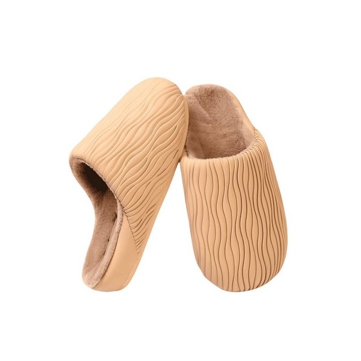 YRIIOMO Warme und bequeme Hausschuhe mit weichem Plüsch Obermaterial und Plüsch Hausschuhe (rutschfester TPR Sohle, ideal für