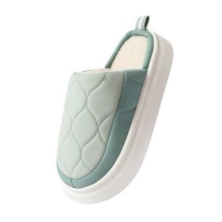 YRIIOMO Dicke Sohle, modische und warme Baumwollpantoffeln für den Plüsch Hausschuhe Innenbereich zu Hause, für Männer und Fr