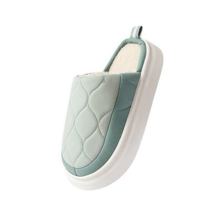 YRIIOMO Dicke Sohle, modische und warme Baumwollpantoffeln für den Plüsch Hausschuhe Innenbereich zu Hause, für Männer und Fr