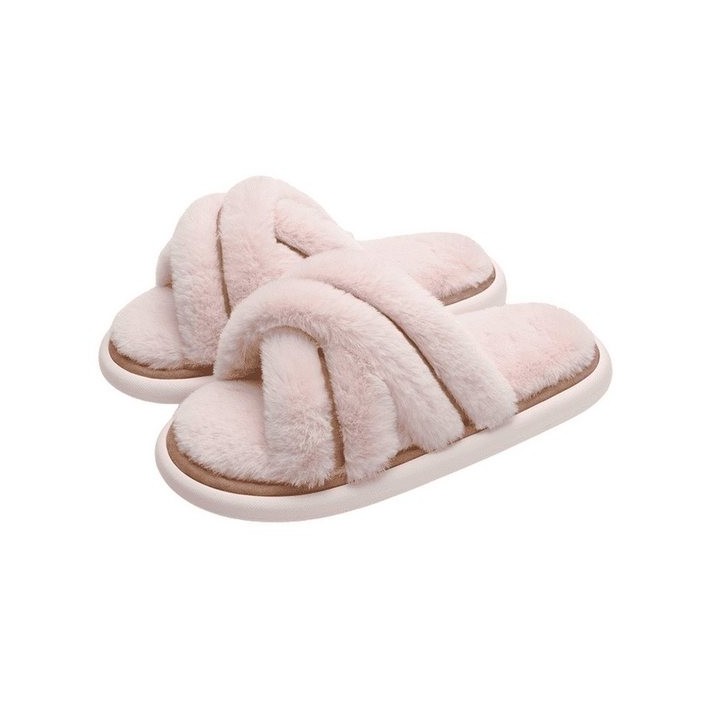 YRIIOMO Warme und bequeme Hausschuhe mit EVA Anti Rutsch Sohle und Plüsch Hausschuhe (hochwertigem Kunstfell – Perfekt für He