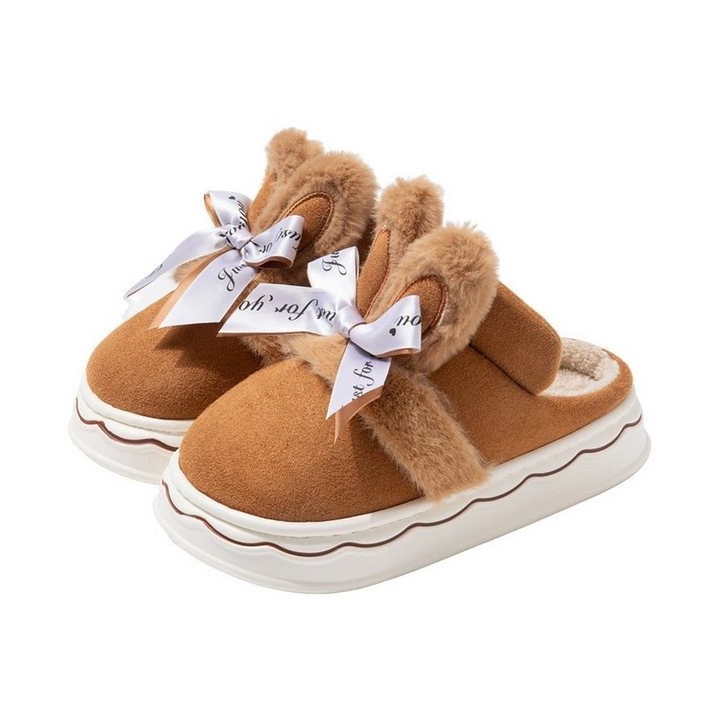 YRIIOMO Warme und bequeme Winter Hausschuhe mit weichem Kunstfell und Plüsch Hausschuhe (rutschfester Sohle für optimalen Kom