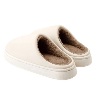 YRIIOMO Warme und bequeme Winter Hausschuhe mit rutschfester PP Sohle und Plüsch Hausschuhe (weichem Kunstfell Innenfutter fü