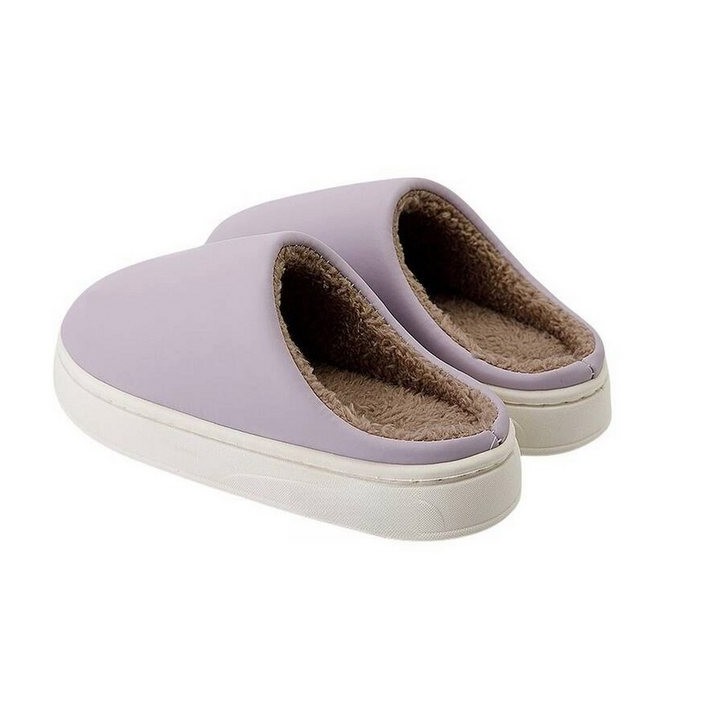 YRIIOMO Warme und bequeme Winter Hausschuhe mit rutschfester PP Sohle und Plüsch Hausschuhe (weichem Kunstfell Innenfutter fü