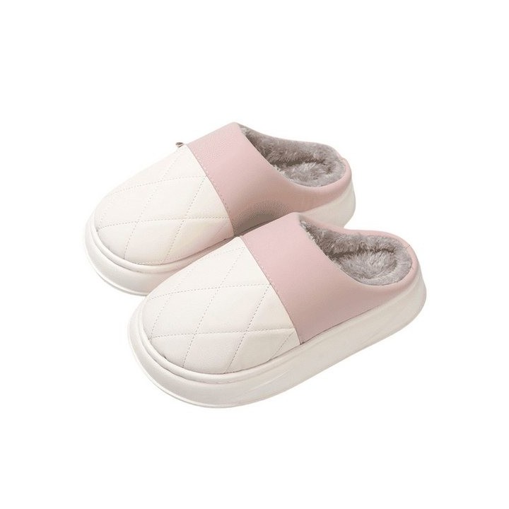 YRIIOMO Bequeme und warme Schuhe mit hochwertigem Design, ideal für Herbst und Plüsch Hausschuhe (Wintertage, mit leichtem EV