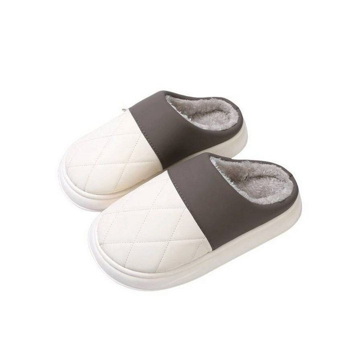 YRIIOMO Bequeme und warme Schuhe mit hochwertigem Design, ideal für Herbst und Plüsch Hausschuhe (Wintertage, mit leichtem EV