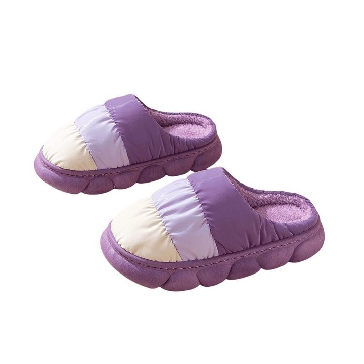 YRIIOMO Bequeme und warme Hausschuhe mit rutschfester Sohle und weichem Plüsch Hausschuhe Kunstfell Innenfutter – ideal für d