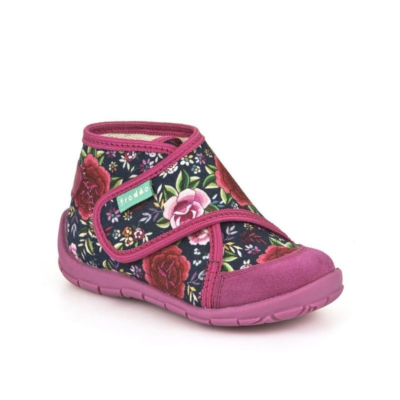 froddo® Froddo Hausschuhe Pantoffel mit Klettverschluss Flowers Hausschuh