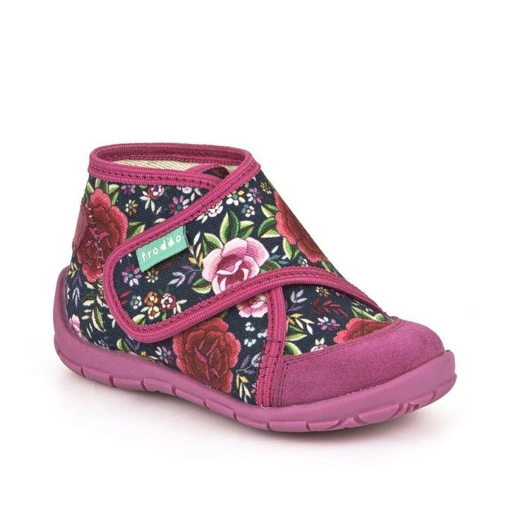 froddo® Froddo Hausschuhe Pantoffel mit Klettverschluss Flowers Hausschuh