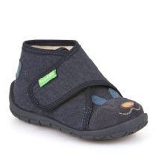 froddo® Froddo Hausschuhe Pantoffel mit Klettverschluss Dunkelblau Hausschuh