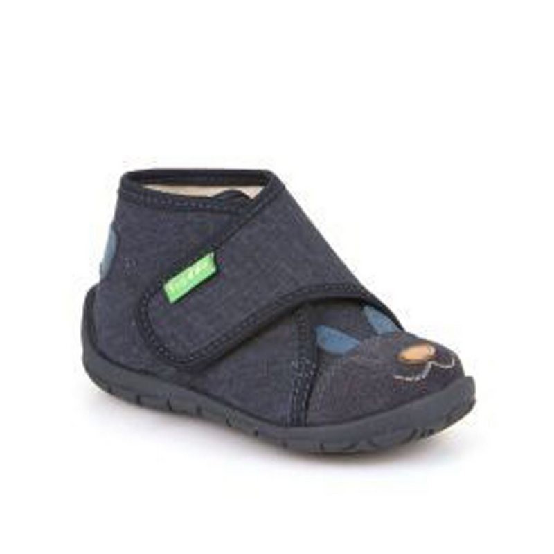 froddo® Froddo Hausschuhe Pantoffel mit Klettverschluss Dunkelblau Hausschuh