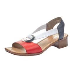 Rieker Sandalette, Sommerschuh, Sandale, Blockabsatz, mit Stretchband