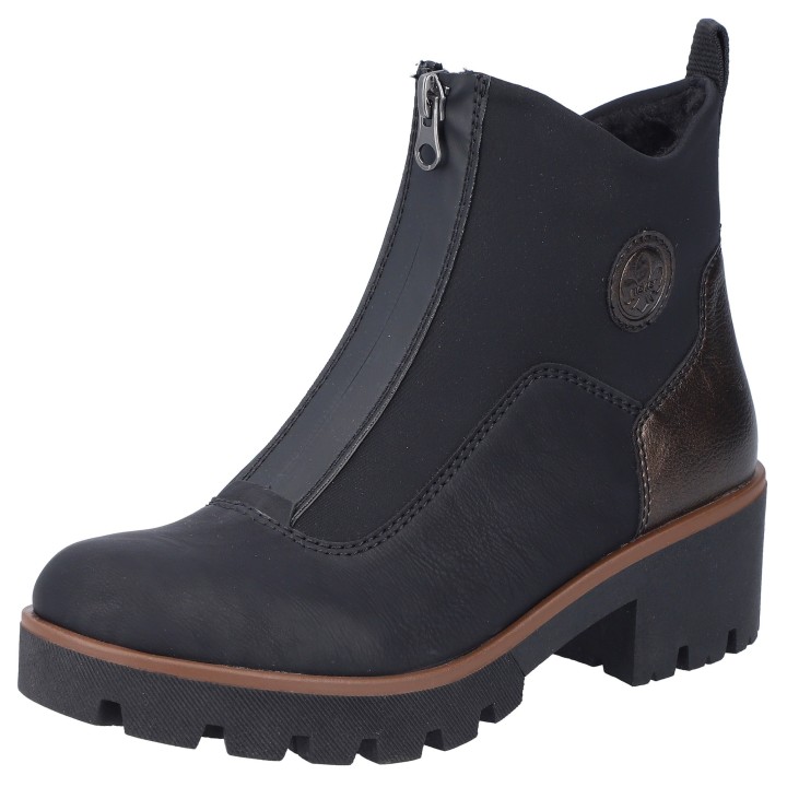 Rieker Winterstiefelette, Winterboots, Ankleboots, Stiefelette, Plateausohle, mit Warmfutter