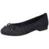 Marco Tozzi Ballerina Damen blau|blau|blau|blau|blau|blau|blau