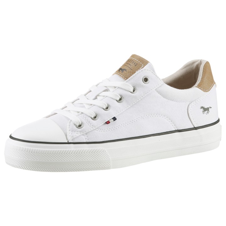 Mustang Shoes Sneaker, Freizeitschuh, Halbschuh, Schnürschuh, mit Gummikappe