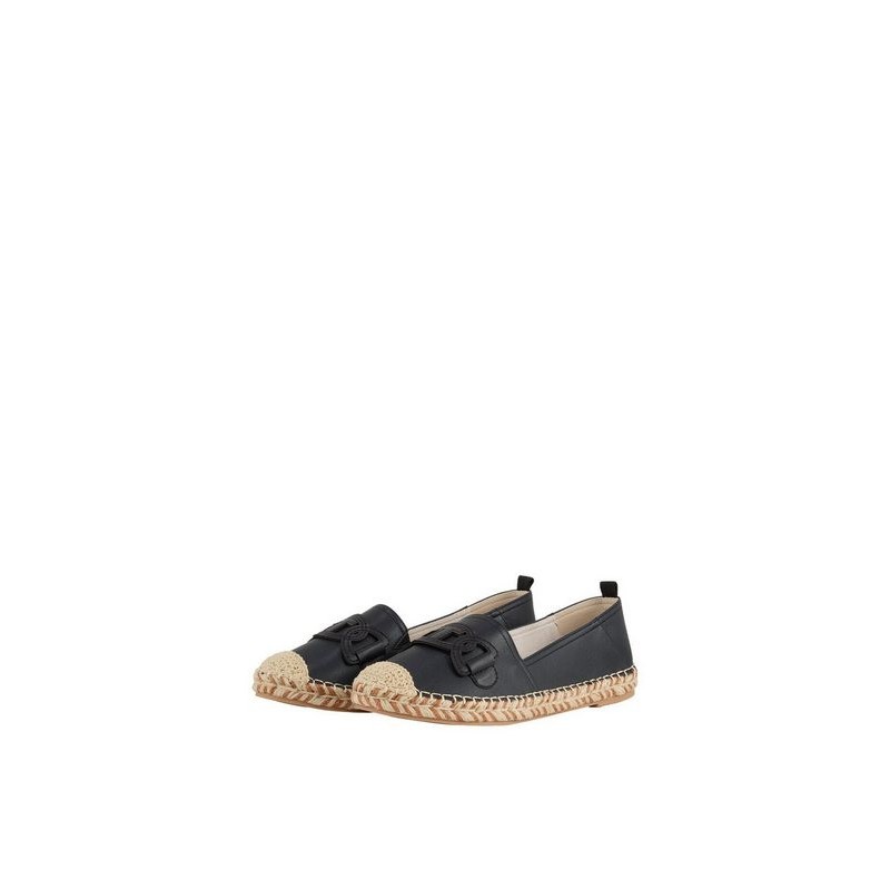 TOM TAILOR Flache Espadrilles mit Kontrastnähten Slipper (1-tlg)