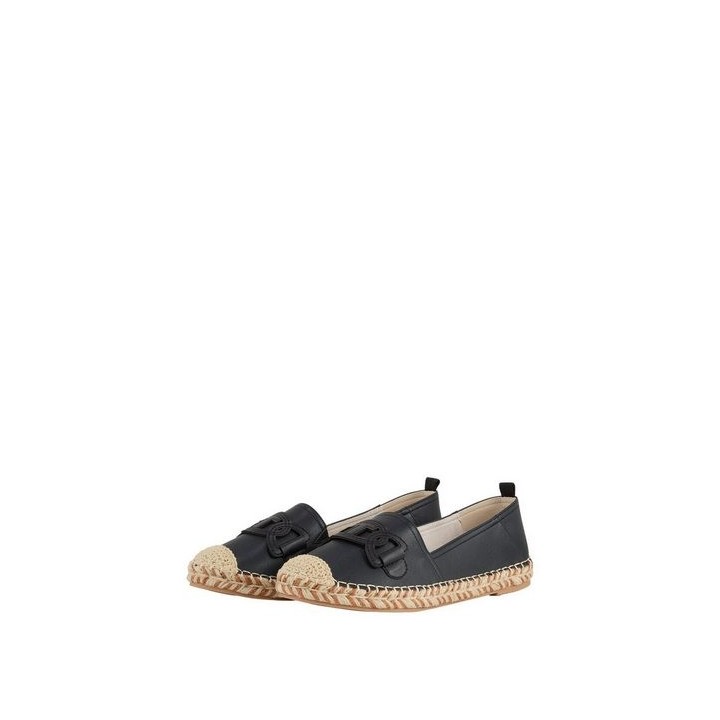 TOM TAILOR Flache Espadrilles mit Kontrastnähten Slipper (1-tlg)