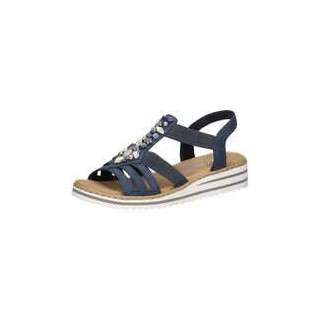 Rieker Keilsandale Damen blau|blau|blau|blau|blau|blau|blau|blau