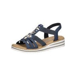 Rieker Keilsandale Damen blau|blau|blau|blau|blau|blau|blau|blau