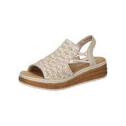 Rieker Keilsandale Damen beige|beige
