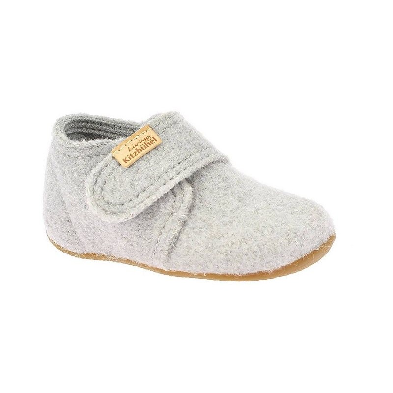Living Kitzbühel Living Kitzbühel Babyklettschuh unifarben Hellgrau Slipper