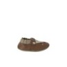 vertbaudet Baby Leder-Krabbelschuhe mit Gummizug RENTIER Hausschuh