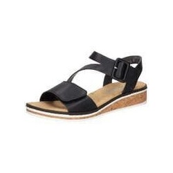 Rieker Keilsandale Damen schwarz|schwarz|schwarz|schwarz|schwarz|schwarz|schwarz|schwarz