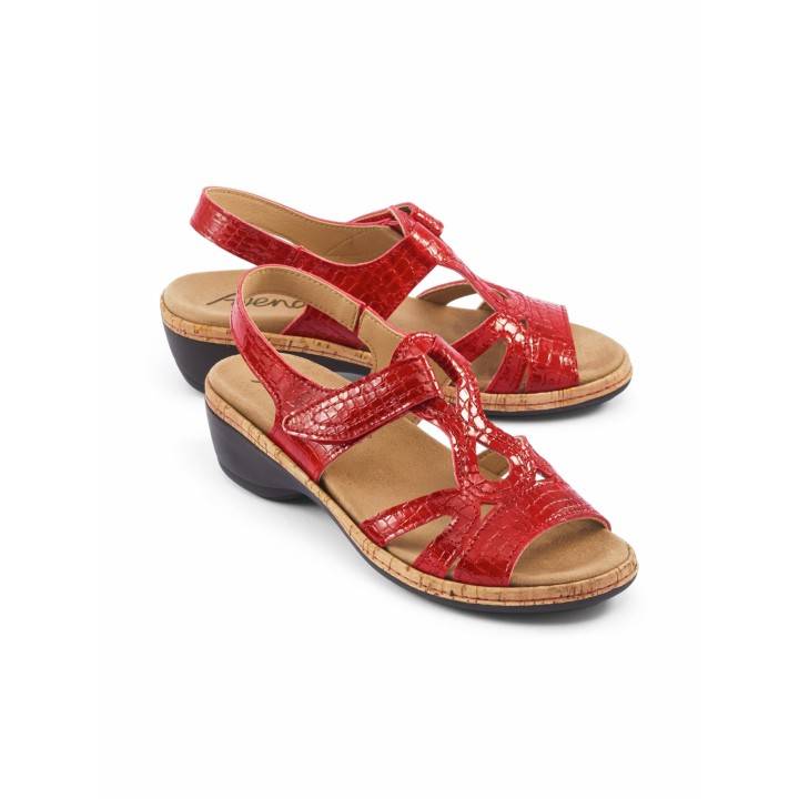 City-Sandale Keilabsatz