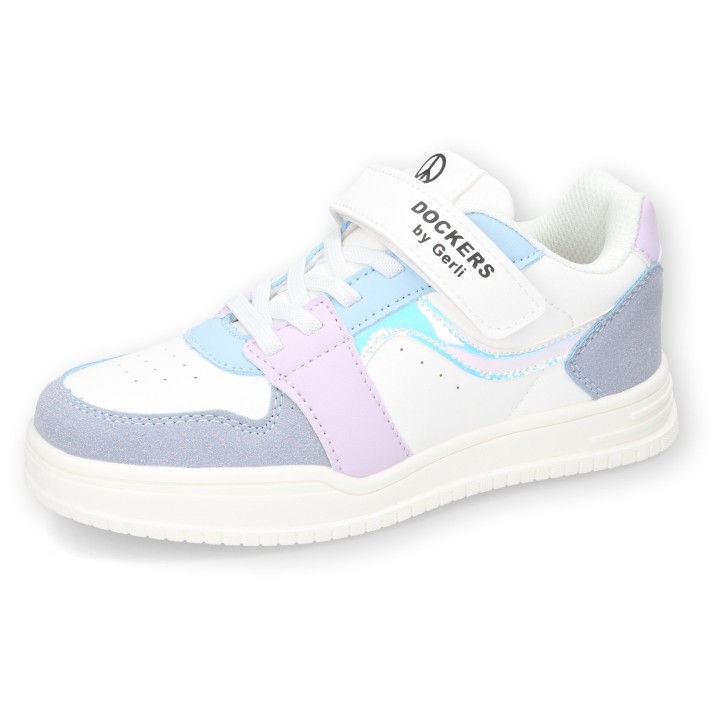 Dockers by Gerli Sneaker, Retro Sneaker, Klettschuh, Freizeitschuh mit Gummizug