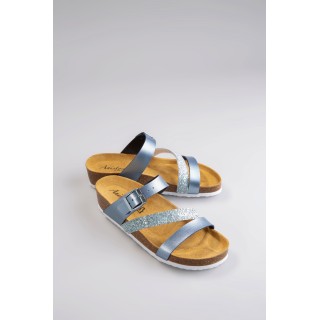 Aniston SHOES Keilpantolette, Sommerschuh, Strandschuh, Hausschuh, Glitter - NEUE KOLLEKTION