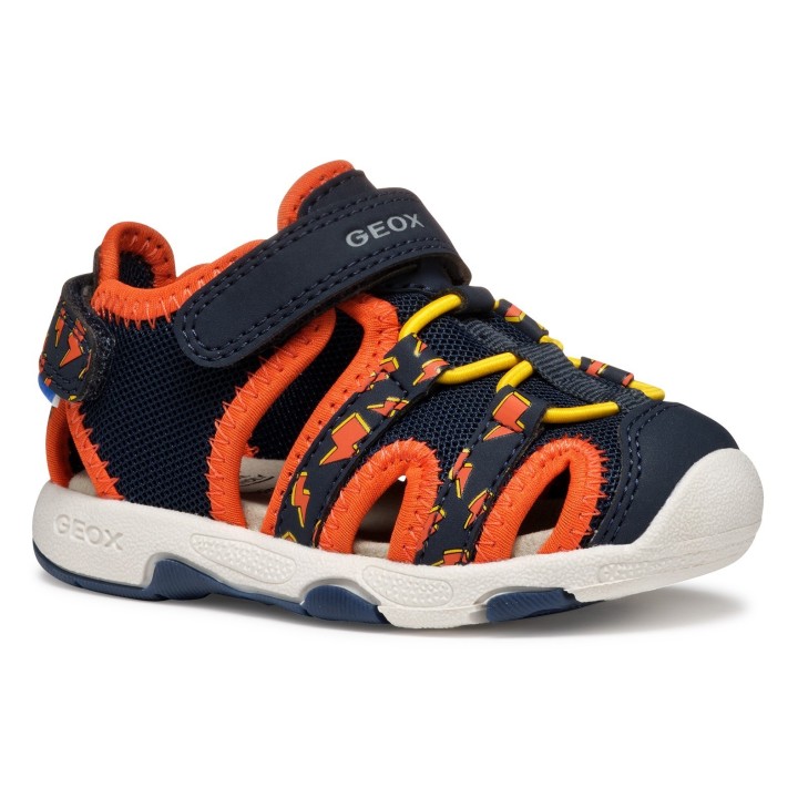 Geox Sandale »B SANDAL MULTY BOY«, Babyschuh, Sommerschuh, Trekking Schuh mit Klettverschluss