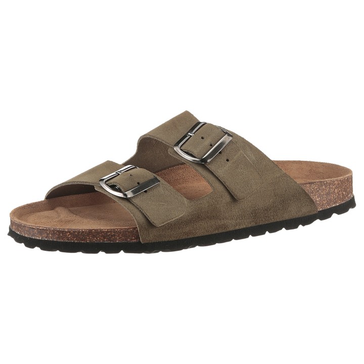 Man's World Pantolette, Schlappen, Sommerschuh, Hausschuh mit vorgeformtem Fußbett