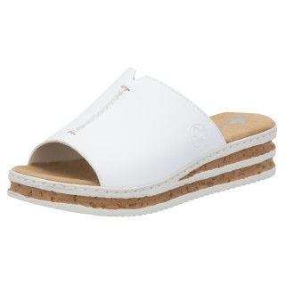 Rieker Keilpantolette, Sommerschuh, Hausschuh, Keilabsatz, zum Schlupfen