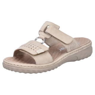 Rieker Pantolette, Sommerschuh, Strandschuh mit regulierbaren Klettverschlüssen