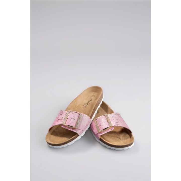 Aniston SHOES Pantolette, Sommerschuh, Strandschuh, Glitzersteine - NEUE KOLLEKTION