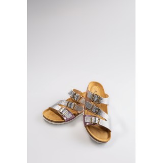 Aniston SHOES Pantolette, Sommerschuh, Strandschuh, Urlaubschuh, Metallic - NEUE KOLLEKTION