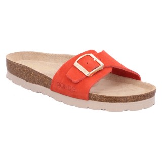 Rohde Pantolette, Keilabsatz, Sommerschuh, Schlappen mit vorgeformtem Softfußbett