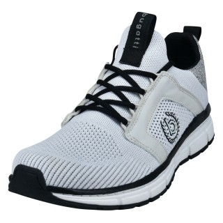 bugatti Sneaker, Schnürschuh, Halbschuh, Freizeitschuh, Kontrastbesatz an der Ferse