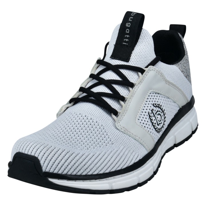 bugatti Sneaker, Schnürschuh, Halbschuh, Freizeitschuh, Kontrastbesatz an der Ferse