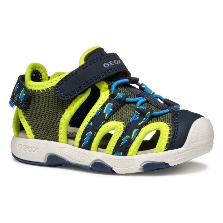 Geox Sandale »B SANDAL MULTY BOY«, Babyschuh, Sommerschuh, Trekking Schuh mit Klettverschluss