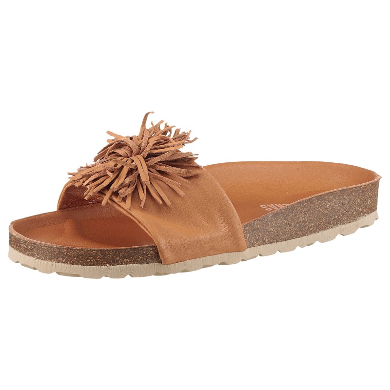 VERBENAS Pantolette »Reina Ecobrush«, Sommerschuh, Schlappen, Strandschuh für den Sommer